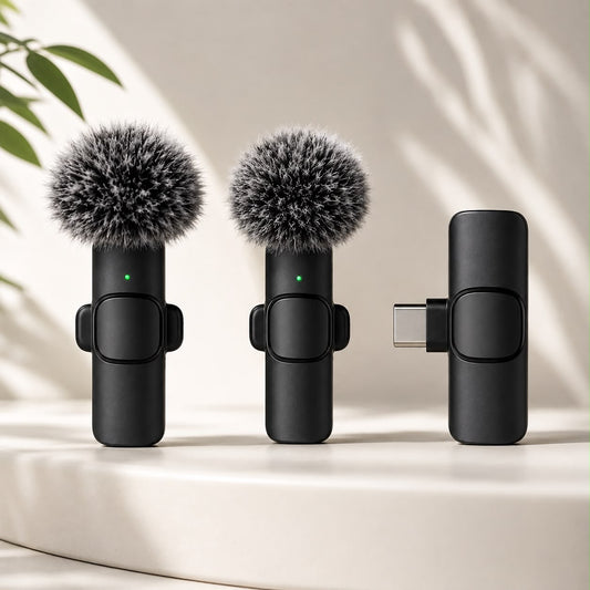 Micrófono Inalámbrico Dual para Creadores – “VoxPro Duo”