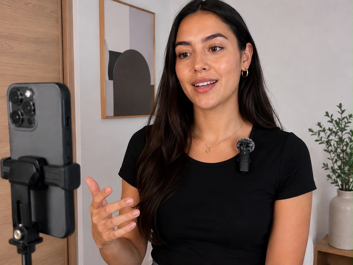 Micrófono Inalámbrico Dual para Creadores – “VoxPro Duo”